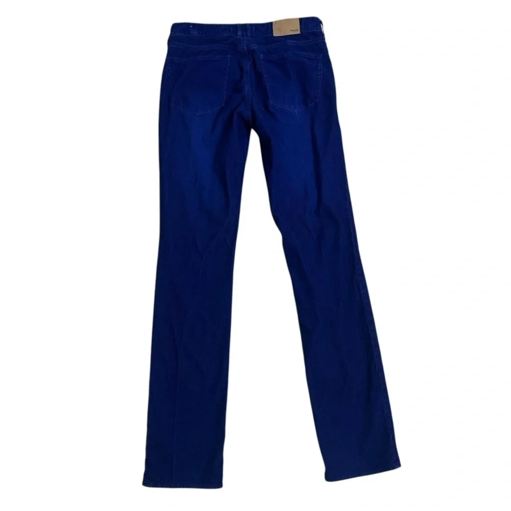 Madewell Corduroy Pants Royal Blue Rail Straight Cotton Women’s Casual Size 27